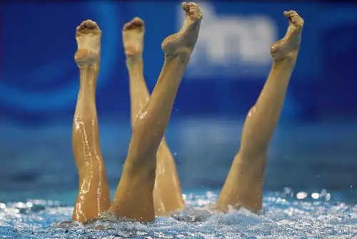 花样游泳双人自由自选决赛_高清图集_新浪网