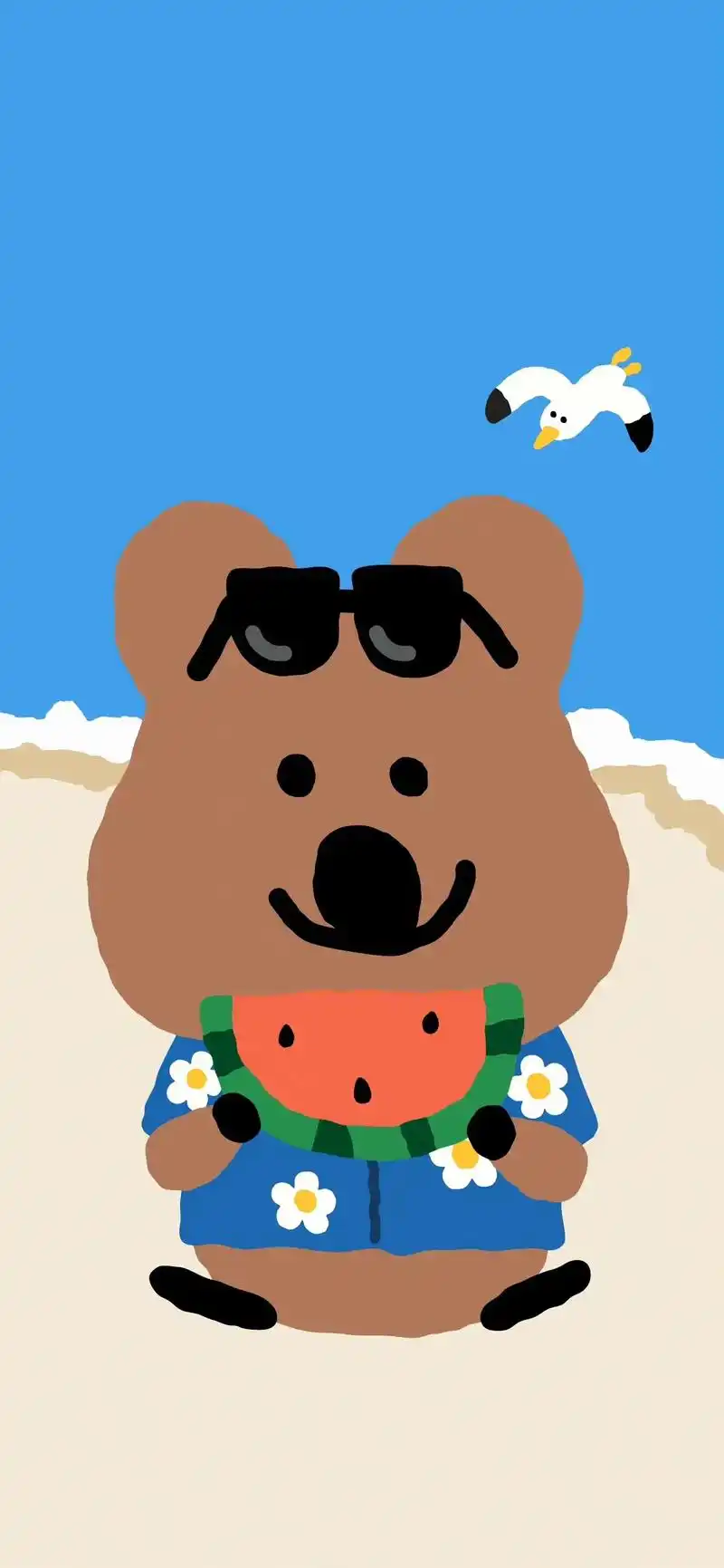 可爱壁纸.#承包你的图库 #好看的背景图 #q版小人也太萌了 - 抖音