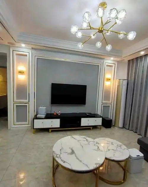 影视墙壁布效果图大全轻奢风(轻奢风电视背景墙效果图壁布)-天晟网