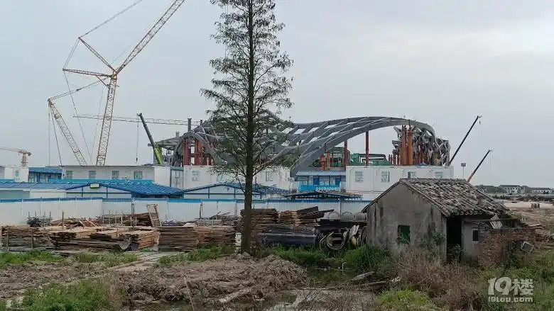 台州路桥机场新航站区建设速度挺快的