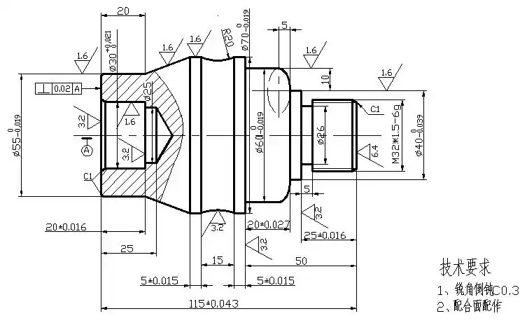数控大赛安徽预赛数车实操图纸三