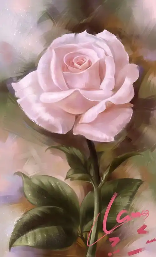 手绘玫瑰 - 堆糖,美图壁纸兴趣社区