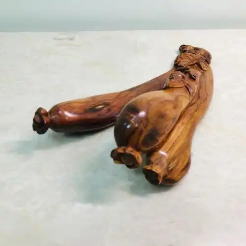 海黄黄花梨木雕非手串礼物茄瓜蝉