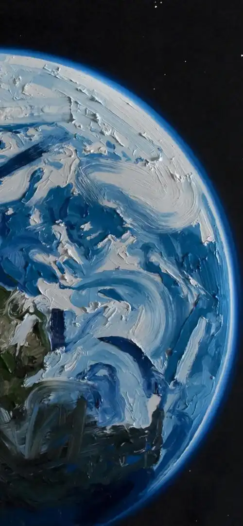 多彩壁纸448期|手绘涂鸦星球 艺术手机壁纸