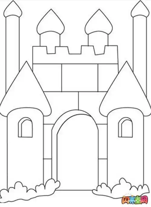城堡简笔画 城堡简笔画简单又漂亮