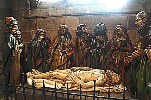 法国,奥弗涅,圣母大教堂,耶稣,埋葬