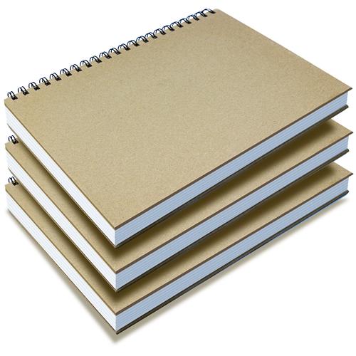 素描速写本a4牛皮硬面侧翻线圈绘画写生美术本彩铅炭笔涂鸦图画本