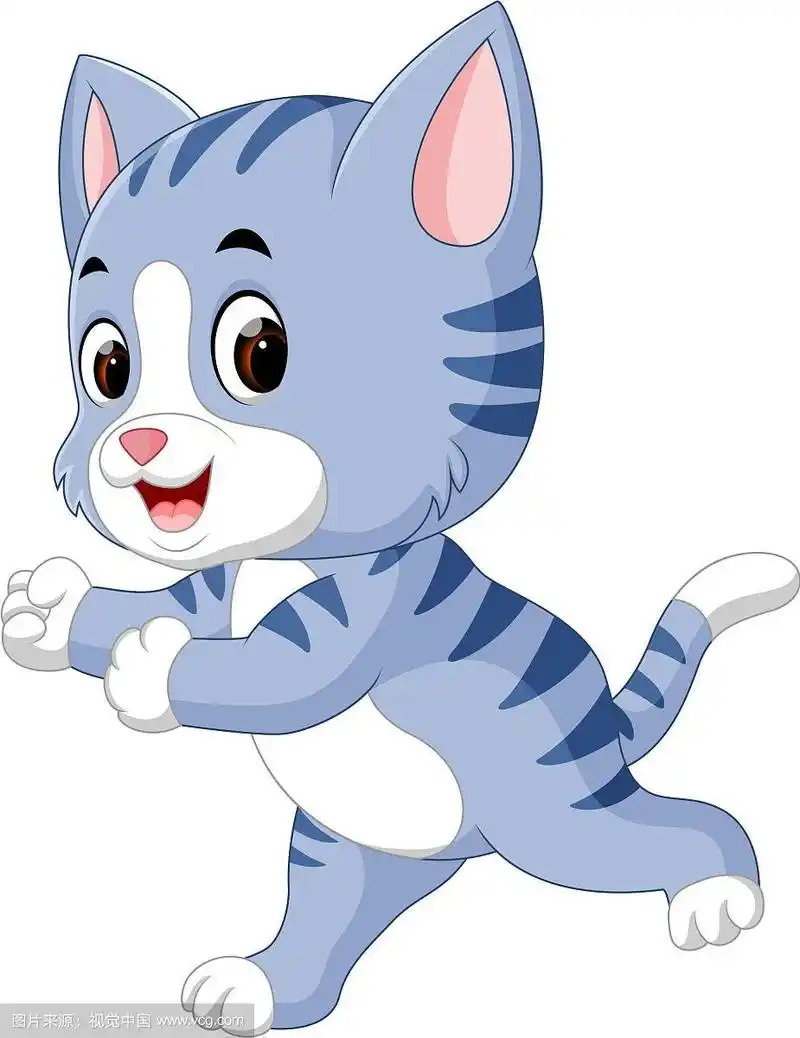 可爱的卡通猫