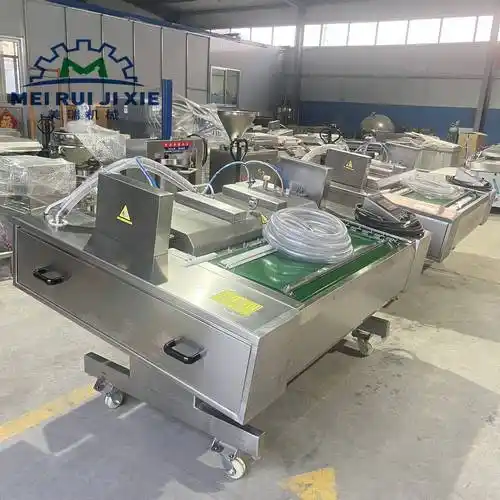 双室真空包装机 苕皮真空封口设备 海参烧鸡滚动真空封口机 真空包装