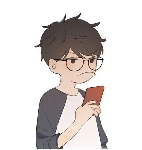 漫画二次元男头眼镜