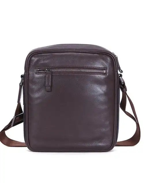 咖啡色男士头层牛皮男包