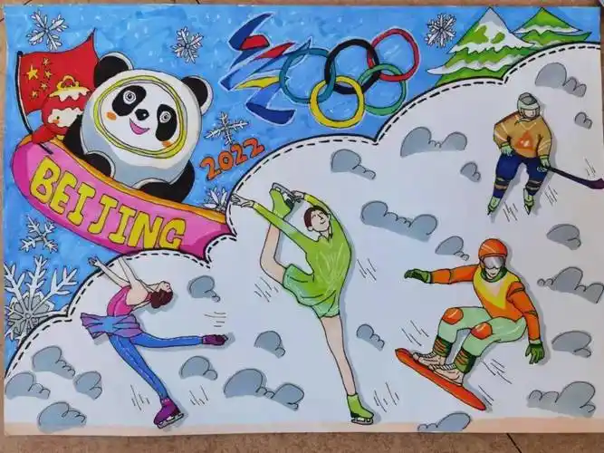 关心下一代大兴区关工委相约北京61我为冬奥加油少儿绘画活动优秀