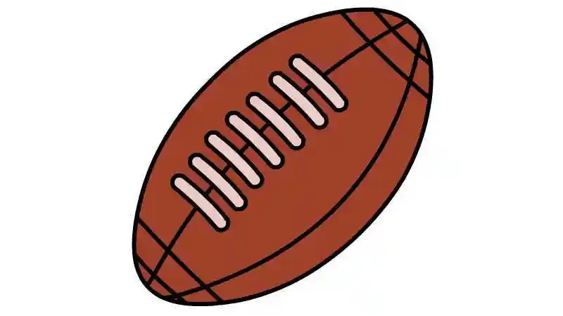 橄榄球简笔画