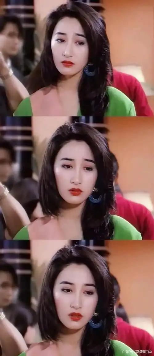 关咏荷30年前旧照曝光,穿橙色西装涂脏橘色口红,这颜值我酸了!