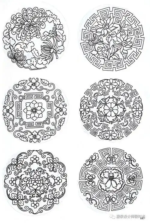 纹样敦煌超500幅纹样图案中国传统纹饰服装设计图案大全