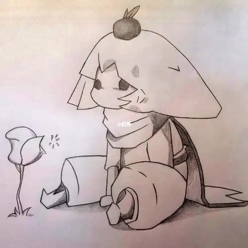 "没学过素描,基础比较薄弱,画画只是兴趣只会临摹,只用了铅笔,线条也