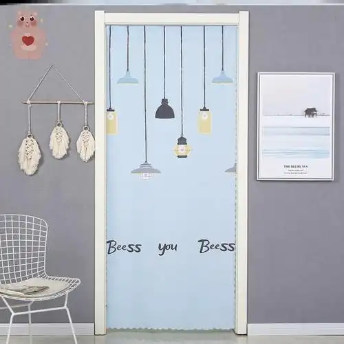 厕所门帘全遮防水卫生间洗澡间卧室家用隔断装饰门帘