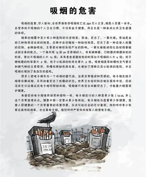一图读懂吸烟的危害