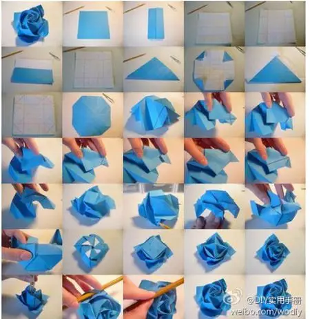 如何折玫瑰花简单的方式