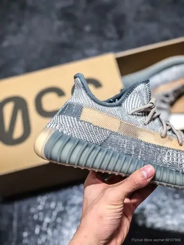 外贸巴斯夫60adidasyeezyboost350v2新灰蓝fz5421