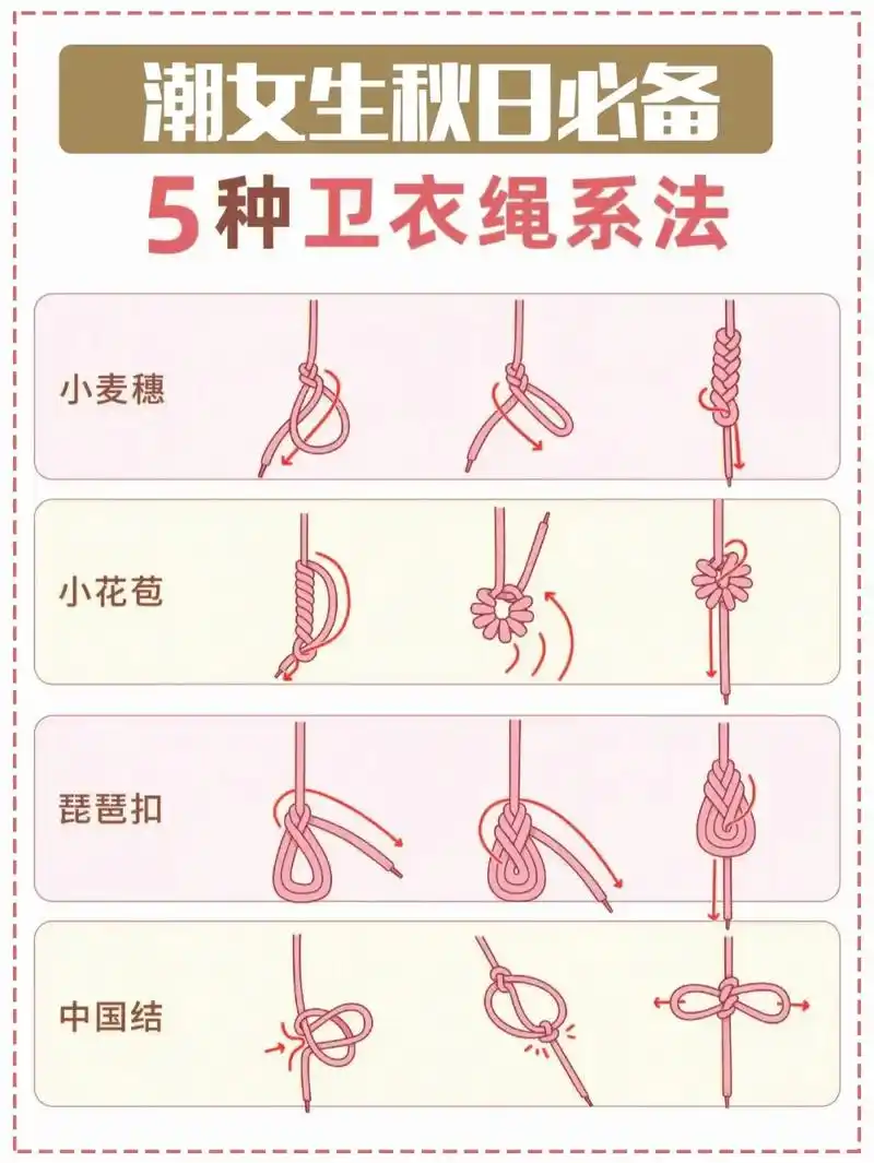 女生卫衣绳系法.@dou 小助手 姐妹们秋冬必备的卫衣绳你还 - 抖音