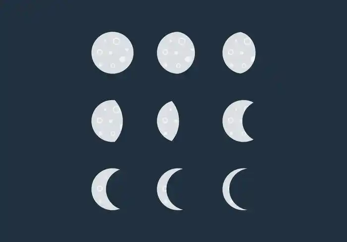 免费月相矢量