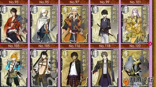 想知道全刀帐到底有哪些刀剑_刀剑乱舞-online-_九游论坛