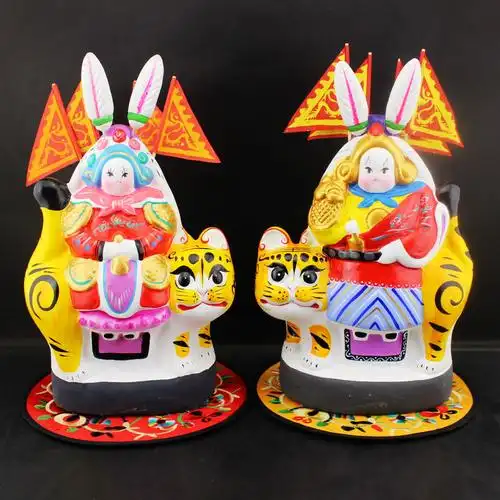 兔爷软陶兔爷北京礼物吉兔坊免儿爷手工艺品摆件单位会议出国礼品