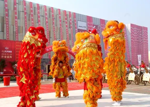 嘉禾乐天家居开业庆典舞狮表演-开业典礼