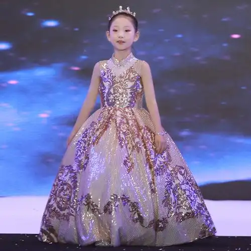 2021儿童模特走秀礼服