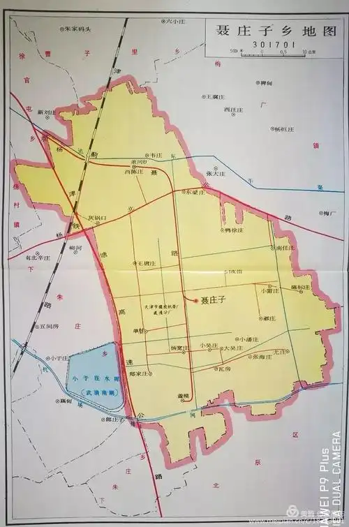 地图据《武清县志》《武清县地名志》载,梅厂镇1949年属武清县十五区