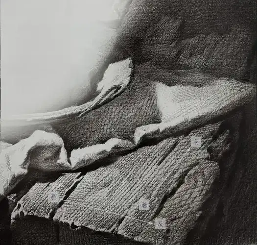 木板的素描画法素描木板的画法