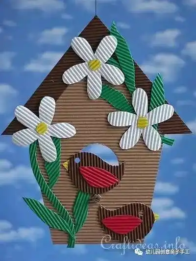 幼儿园亲子手工制作大全图片(幼儿园亲子手工之瓦楞纸制作大全) - 赤