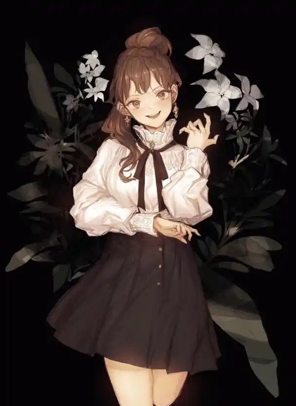 人物绘画,画风超赞的卡通女生插画.傲娇的可爱女孩.