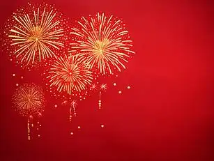 龙年春节新年红色广告背景壁纸图片