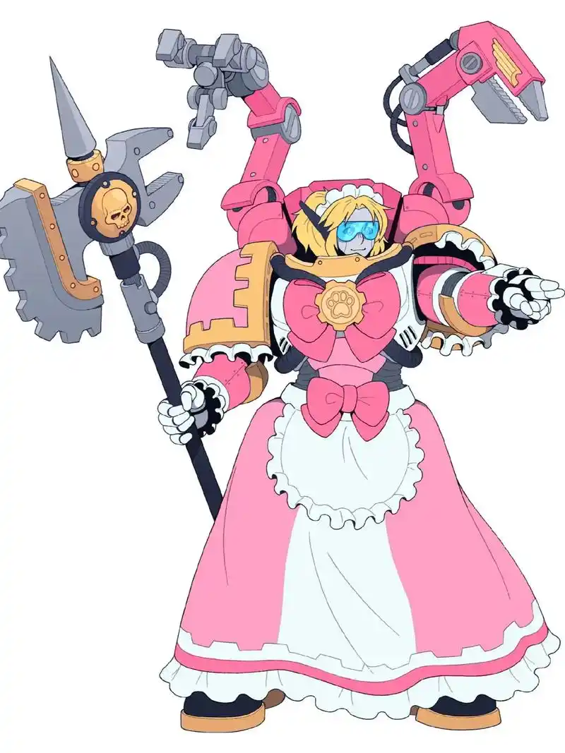 女……女仆星际战士?#战锤40k #星际战士战团 #星际 - 抖音