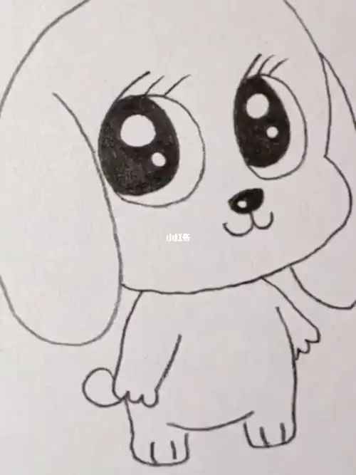 如何画小狗