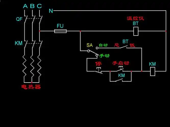 三相交流接触器接线