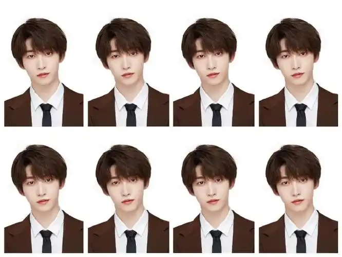 内娱男明星的证件照#刘宇饭制版证件照合集91清爽帅气各种造型撬缮