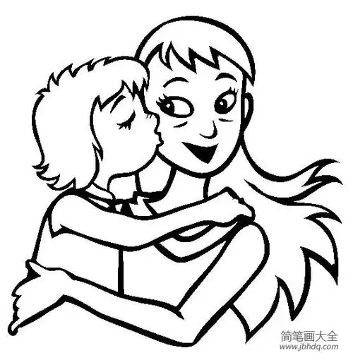 母亲节人物简笔画素材伟大的母亲