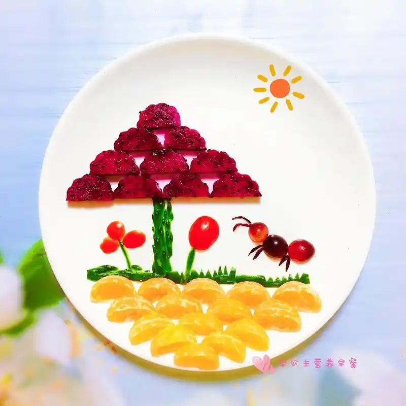 创意水果拼盘 今天的早餐长这样 水果拼盘 早餐打卡vlog 创意水果拼盘