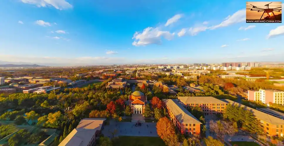 鸟瞰清华——秋景 - 北京, 风光, 城市 - 鸟瞰清华——秋景 - airpano