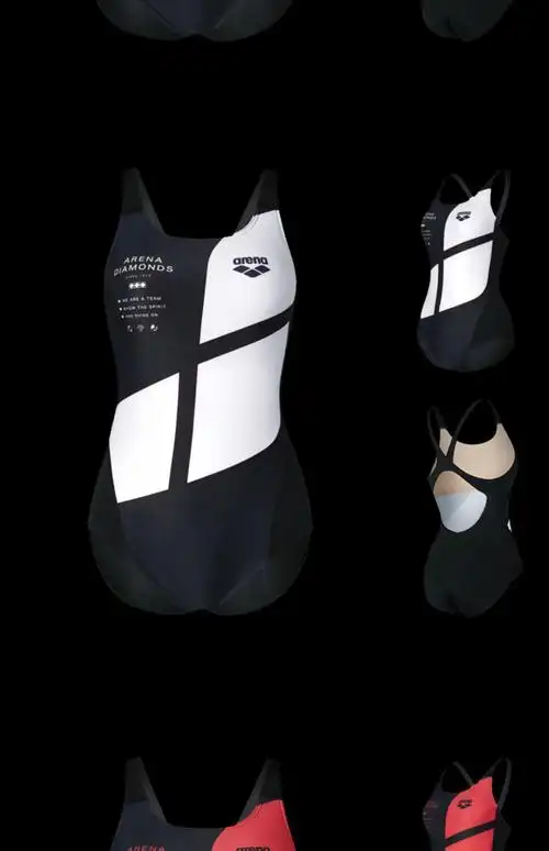 arena阿瑞娜女士2022新款连体三角泳衣运动训练抗氯露背抗氯游泳衣遮