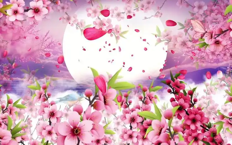 月亮(中秋)傣族舞背景