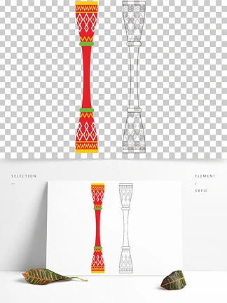 瑶族元素 瑶族长鼓 瑶鼓 瑶族图腾