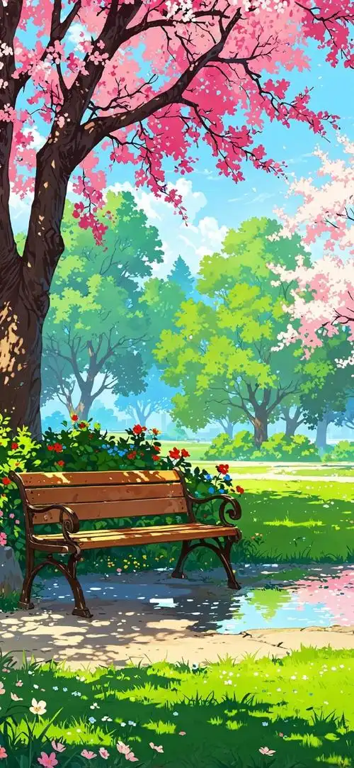 无水印动漫壁纸#超治愈的动漫场景壁纸