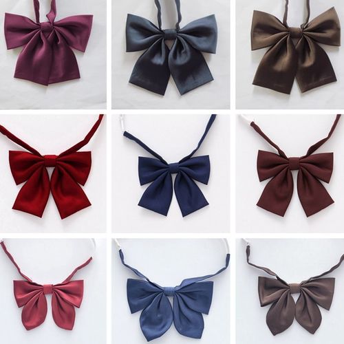 日系jk纯色斜角平角领结学生领花学院风毕业照蝴蝶结水手服领结