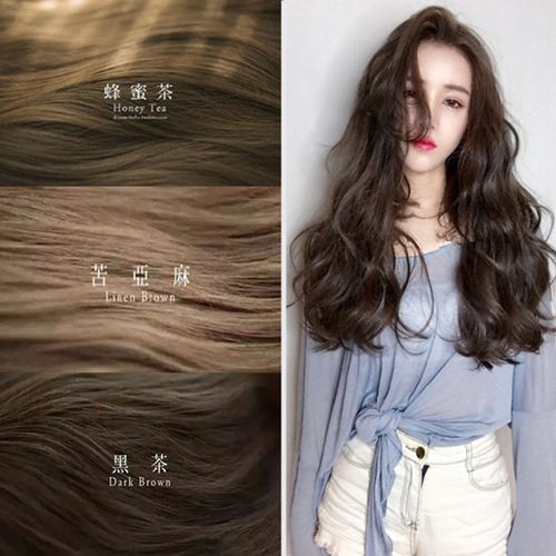 黑色单拍第二10元染发剂植物自然染发天然刺激染发膏