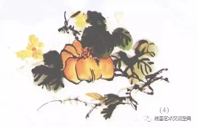 国画初学者入门教程南瓜的画法
