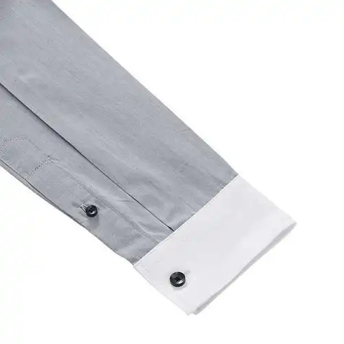 vancl凡客诚品 小香槟领时尚修身衬衫 灰色 xs